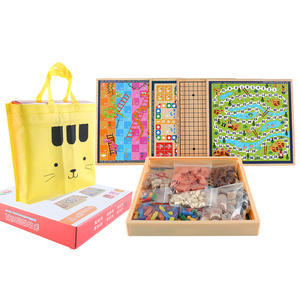 Precios Económicos, Gran Venta, Damas Chinas, Ajedrez Volador 2 en 1, Juego de Mesa de Madera, Caja de Ajedrez Plegable, Ecológico, Juego de Interior - Product Image 2