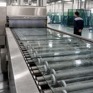 Verre flotté transparent à faible teneur en fer, panneau de verre pour matériaux de construction, pour murs-rideaux, fenêtres et portes - Product Image 2