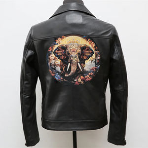 Éléphant de grande taille Totem impression patchs de broderie fer sur patchs personnalisés à coudre broderie pour veste <span class=keywords><strong>manteau</strong></span> - Product Image 2