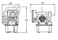 Bomba Tensora Hidráulica ATW de Alto Rendimiento Serie HLP3-20, 1.5KW, Aplicaciones Industriales, Tanque de 5.5L, Presión Máxima de 2000 Bar