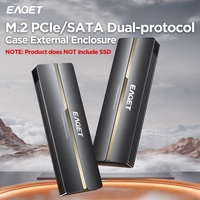 EAGET Boîtier SSD M.2 SATA & PCIe personnalisé en gros jusqu'à 10Gbps Interface Type-C 3.2 Prise en charge 6 To pour PC Boîtier SSD Boîtier Hdd