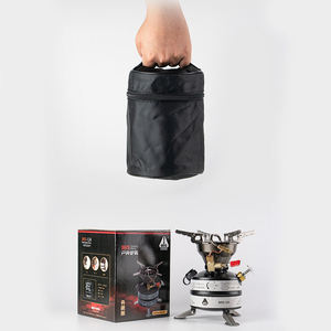 Réchaud à essence portable pour le <span class=keywords><strong>camping</strong></span> en plein air, résistant au vent, avec dispositif d'allumage, construction en acier, pour pique-nique, barbecue en haute altitude - Product Image 6