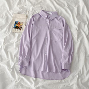 Camicia Taglie Forti Primavera/Estate Nuova Collezione Abbigliamento Donna Stile Coreano Morbida e Versatile <span class=keywords><strong>Top</strong></span> Retrò Camicia da Donna Invernale - Product Image 6