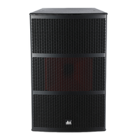 DBK double 12 pouces gamme complète 3 voies Passive Point Source haut-parleur système PA Double 12 pouces Point Source haut-parleur