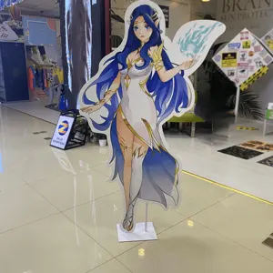 Decorazione pubblicitaria creativa salvavita forma umana ritaglio in cartone Standee Display da pavimento Standee pubblicitario