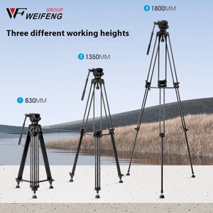 Weifeng 616 trépied d'appareil photo reflex professionnel 1.8 m Support de caméra de photographie amortissement hydraulique <span class=keywords><strong>PTZ</strong></span> adapté pour <span class=keywords><strong>Canon</strong></span> Sony Nikon - Product Image 4