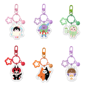 สินค้า <span class=keywords><strong>GMM</strong></span> Star Merchandise CP ตุ๊กตาน่ารักอะคริลิค รูปดาวห้าแฉก พร้อมกระดิ่ง ของตกแต่งขนาดเล็ก พวงกุญแจสำหรับแฟนคลับ Kpop ของขวัญสำหรับแฟนๆ - Product Image 2