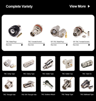 Connecteur mâle en cuivre TNC-J-3 avec broche interne, adaptateur RF pour câble coaxial RG58, type jack/fiche