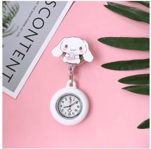 Lovely Safe Eco-Friendly Cartoon Nurse Doctor Retractable Pocket Watches Home Use <b>Badge</b> Reel Heart Stethoscope Syringe <b>Clips</b> Usa - Product Image 3