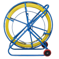 Guide de tirage de câble en acier Juxinsheng en plastique renforcé de fibres optiques pour électricien, communication optique, longueur 5m-20m, 5*50m