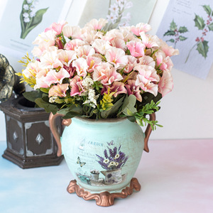 Ramo de 15 flores artificiales de gloria de la mañana europea para decoración del hogar y accesorios para fotografía - Product Image 4