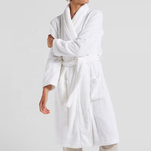 <span class=keywords><strong>Accappatoio</strong></span> da uomo in peluche assorbente colorato in <span class=keywords><strong>cotone</strong></span> lungo in fiocco da <span class=keywords><strong>donna</strong></span> - Product Image 6