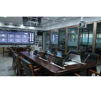 Moniteur rétractable caché Anti-pincement de bureau, écran de levage LCD motorisé tout-en-un pour système de conférence