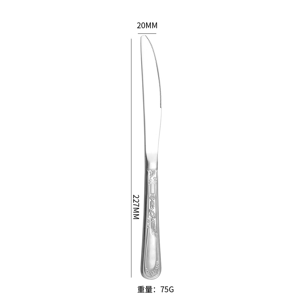 Cuchillo de mesa de plata