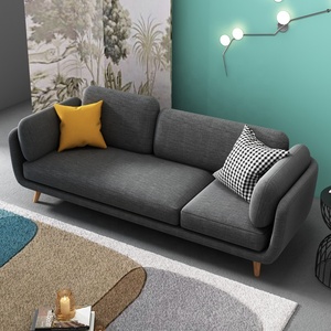 Los jóvenes diseño moderno de algodón y lino de encuentro de tres asientos sofá de la Sala - Product Image 4
