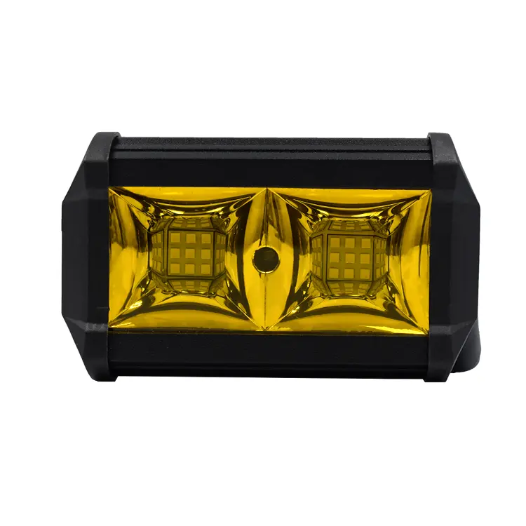 Cor amarela h 54w fora da estrada 4x4 atv suv 12v 24v 9v 36v led barra de luz de trabalho lâmpada neblina