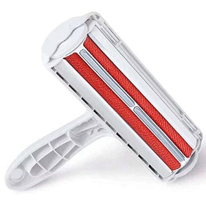 Brosse à poils pour animaux de compagnie réutilisable et autonettoyante avec poignée amovible, en ABS solide, pour enlever les poils de chien et de chat, brosse de toilettage pour animaux - Product Image 1