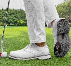 OEM Custom Waterproof Microfiber Leather <b>Brogue</b> Spiked Professional Anti-slip Luxury Classic Sport Outdoor <b>Men</b> Golf Shoes - Product Image 6