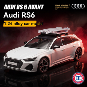 Modellino <span class=keywords><strong>Auto</strong></span> in Metallo Pressofuso Originale Audi <span class=keywords><strong>RS6</strong></span> con Suoni e Luci, Giocattolo <span class=keywords><strong>Auto</strong></span> in Metallo con Funzione Pullback - Product Image 2