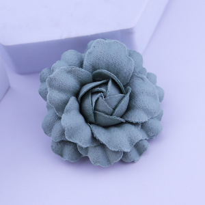 Stereo piccola camelia profumata 7.5cm Premium spilla artigianale accessori completo maglione cappotto fiore spilla - Product Image 4