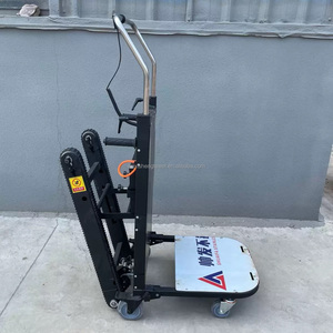 Almacén eléctrico tipo oruga máquina de escalada de escaleras camiones descargables batería Transporte carga escalera escalada <span class=keywords><strong>Dolly</strong></span> carro <span class=keywords><strong>AC</strong></span> - Product Image 4
