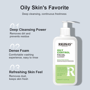 Limpiador Facial Hidratante de Marca Privada Riginas, Control de Grasa, para Piel Normal a Grasa - Product Image 5