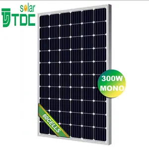 सबसे छोटा 300w सौर पैनल 280w 290w 300 वाट 60 कोशिकाओं को सौर जल पंप उपयोग के लिए मोनोक्रिस्टलाइन सौर पैनल जल हीटर