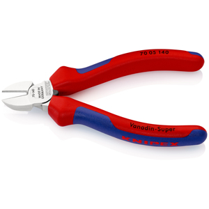KNIPEX 70 05 140 Coupe-fil diagonale avec poignées multi-composants chromées 140 mm - Product Image 2