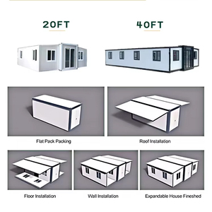 20FT 30FT 40FT <span class=keywords><strong>casa</strong></span> contenedor plegable extensible <span class=keywords><strong>casa</strong></span> modular <span class=keywords><strong>prefabricada</strong></span> de acero portátil 2 3 4 5 dormitorios - Product Image 4