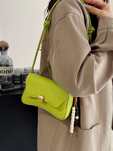 Trendy Korean niche fashion small <b>square</b> bag 2026 new style solid color textured shoulder strap crossbody bag - Product Image 5