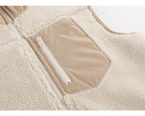 Chaleco polar de Sherpa unisex para exteriores, chaqueta sin mangas, chaleco, chaleco - Product Image 4