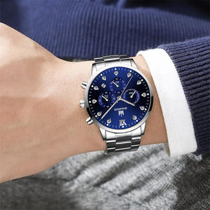 3pcs Set Hommes Retro Hip Hop <span class=keywords><strong>Noir</strong></span> Métal Montres-bracelets Casual Big Dial Quartz Reloj Hombre Fashionable - Product Image 3