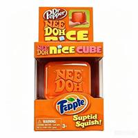 Star, Dr Pepper, Sprite, Needoh pink Drink Ice Cube Squishy, Jouets sensoriels Squishy à montée lente en sucre de malt, Jouet anti-stress à montée lente