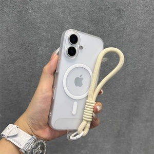 เคสโทรศัพท์บางสีพื้นสีดำด้านมีสีเทาบริสุทธิ์สำหรับ iPhone 16 PRO MAX เคสใสบางด้าน - Product Image 3