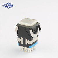 KD2 Sélecteur automatique à bouton-poussoir orange unipolaire à 5 broches Interrupteur momentané autobloquant