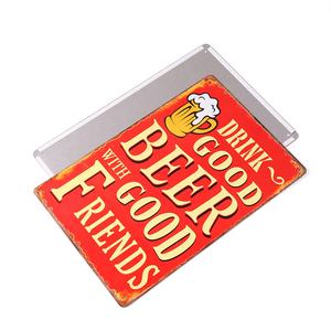 Ingrosso metallo pubblicità segno di latta appesa a muro piatto retrò stile birra segni Vintage targa decorativa - Product Image 6