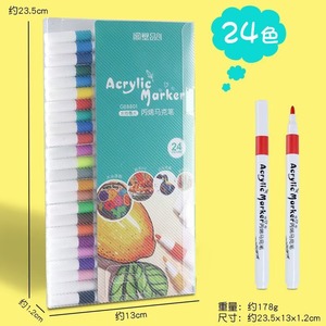 Marcadores acrílicos Hamber de 12 colores a base de agua para arte, manualidades y pintura - Product Image 4