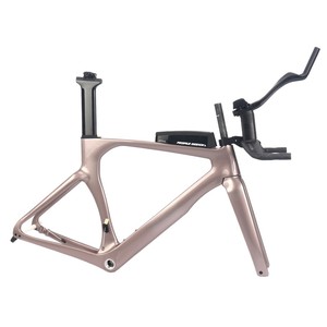 GZXR 프리미엄급 카본 파이버 TT 프레임 아이스베리 핑크 고급 로드 바이크 - Product Image 5