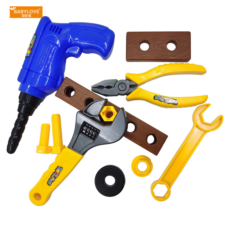 246 шт. Детские Скамья, набор 2 в 1 строительные блоки электрическая дрель строительные Пазлы работы подарки инструмент игрушки для малышей