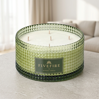 Ensemble de bougies parfumées personnalisées OEM, bougies aromatiques en cire de soja de luxe, vente en gros de bougies de grande taille pour la relaxation, cadeau