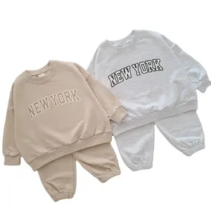 Kids Boys New York Sweatshirt & Jogger Pants Set Autumn New Baby Girls Clothes Hoodie and Pants 2 Pcs