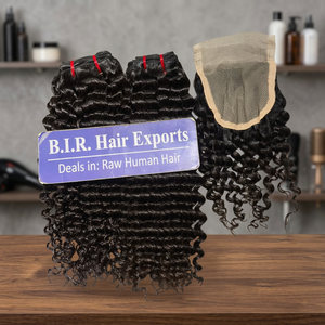 Indien 10-30 Pouces Vapeur Bouclés Remy Extensions de Cheveux Humains Wefted 26 Pouces Vague Perruque avec Matière Première Courte Longueur Bundle - Product Image 2