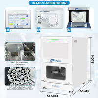 Fresadora Dental de 5 Ejes de Alta Velocidad, Integrada con CAD CAM, Escaneo y Corte para Zirconia, PEEK, Cera, Equipo para Clínica Dental y Laboratorio