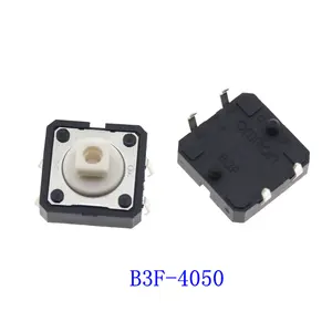 New Original 100% B3F-4050 tact Switch micro switch button 12*12*7.3MM 1.27N DIP-4