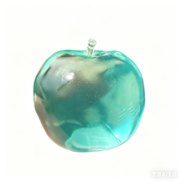 NOUVEAU Jouet anti-stress en TPR en forme de pomme de cristal de thé vert maltose de 6 cm, cadeau pour enfants et adultes, jouets pour soulager la fatigue, vente en gros
