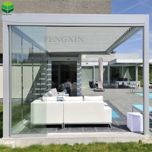 <span class=keywords><strong>Kit</strong></span> de Pergola à moteur en aéroaluminium, avec cadre en métal, pour bricolage, avec rideau, cadeay - Product Image 3