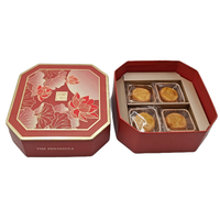 Couvercle et boîte de base de conception spéciale personnalisée de luxe en gros avec insert d'estampage de feuille d'or pour gâteau de lune Dessert Macaron