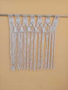 Tapiz de Macramé Boho para Colgar en la Pared, Hecho a Mano con Cuerda de Algodón, Borlas, Decoración para Ventana, Decoración del Hogar para Sala de Estar - Product Image 5