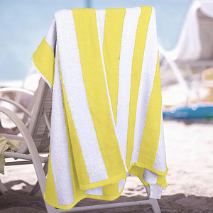 Chất Lượng Cao 100% Bông Siêu Mềm Nhanh Chóng Khô Cabana Sọc Trẻ Em In Du Lịch Tắm Tùy Chỉnh Bãi Biển Khăn - Product Image 3
