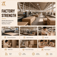 Zunteng Resplendent Slim Aluminum Frame Seamless Cabinetry Complex for Contemporary Apartment Project Master Suite Space Decor